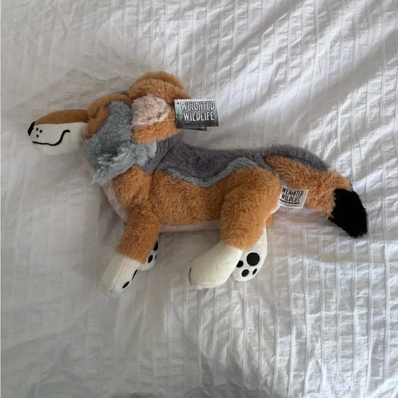 Adorable Weighted Coyote Plush – NWT Comfort Toy & Collectible - Picture 1 of 6